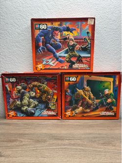 Vintage 1998 Small Soldiers MB 60 Piece Puzzle Lot – Archer, Chip Hazard, Butch Meathook