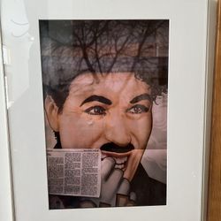 Charlie Chaplin “City Lights” Mixed Media Matted & Framed Art Print