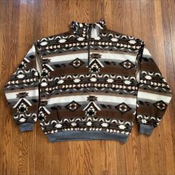 Vintage Arctic Image Native Print Fleece