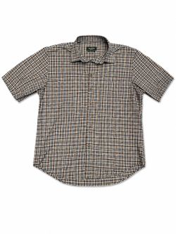 Bugatchi Comfort Stretch Plaid Button-Up Shirt XL Fits Large Shaped Fit