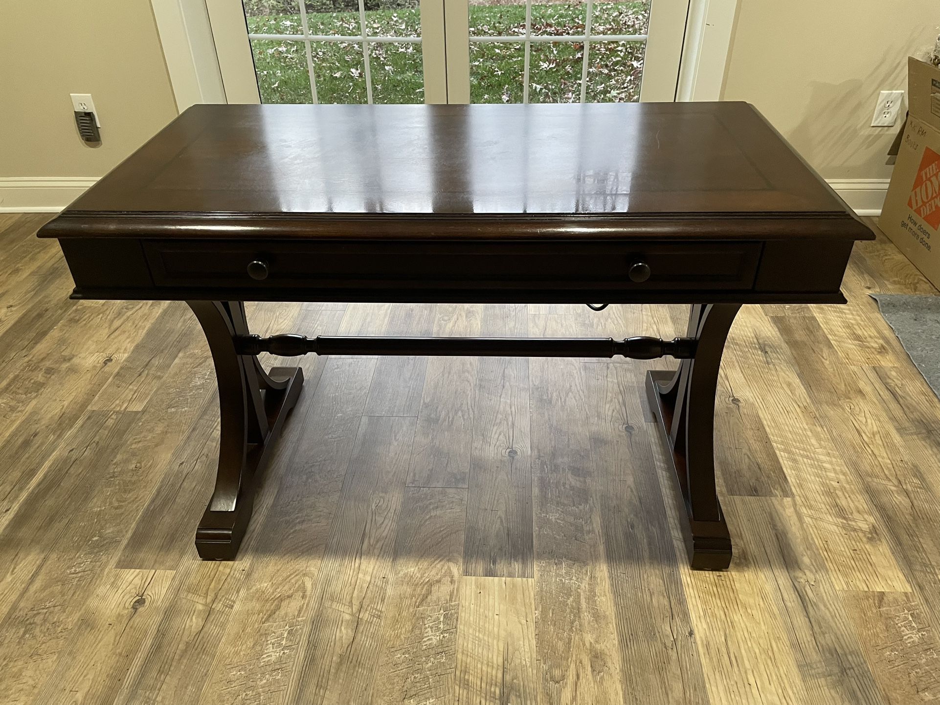 Desk, Beautiful Wood, with Power/USB ports 