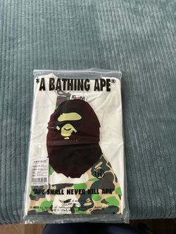 BAPE ABC Camo Ape Head T-Shirt White