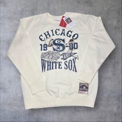 Chicago White Sox - Mitchell & Ness Size L Gray Pull Over for Men Heather NWT