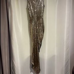 Gold ASOS Sequin Dress Size 12