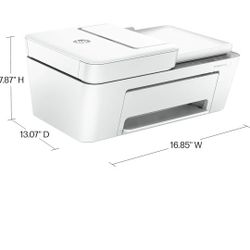 HP DeskJet 4155e Wireless Color Inkjet Printer, Print, scan, copy, Easy setup, Mobile printing, Best-for home, Instant Ink with HP+,white