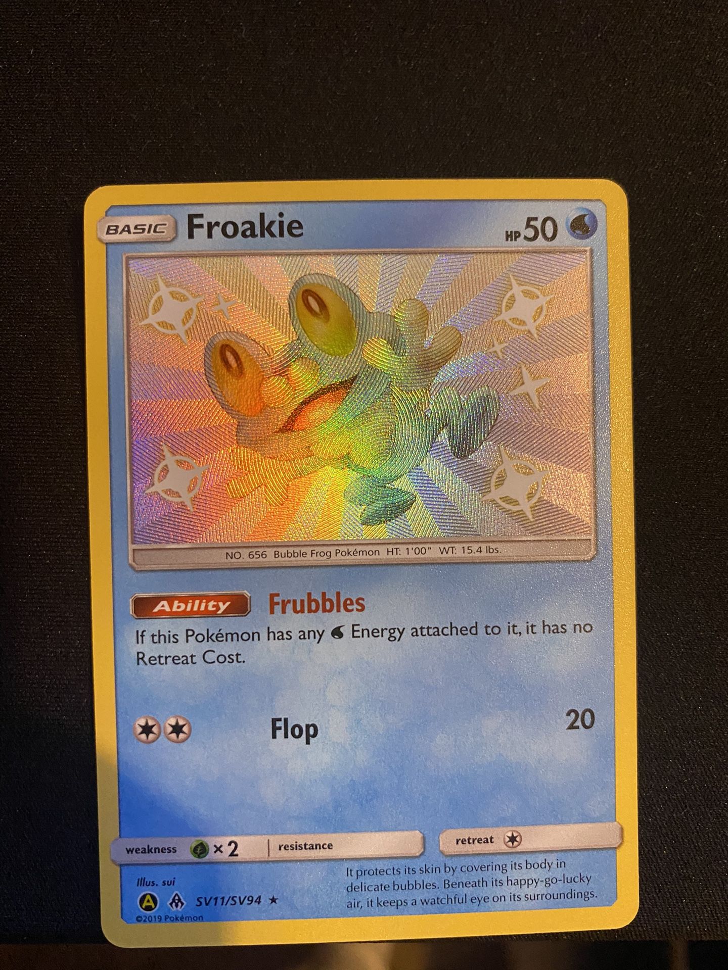 Froakie Shiny Pokémon Card