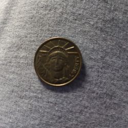 LADY LIBERTY BRONZE COIN ASKING ONLY $15.00 DOLLARS 