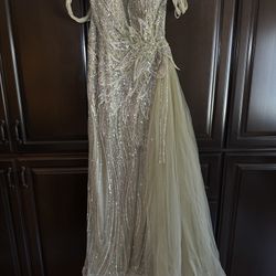 Custom Olive Green Gown