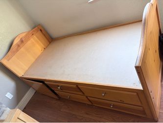 Twin captain bed