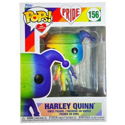 [Funko Pops! w/ Purpose #156 - Pride] Harley Quinn (Rainbow) Vinyl Statue