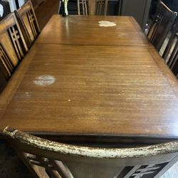 dining room table and chairs