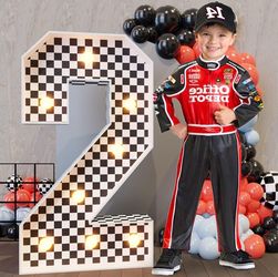 Light up number two sign