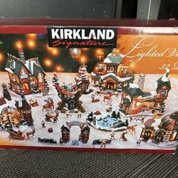 Lighted Santa Village 