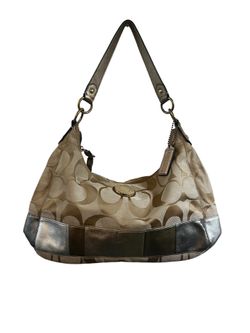 Vintage Slouch Canvas Coach Purse