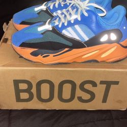 ADIDAS YEEZY BOOST 700 BRIGHT BLUE ORANGE (MEN'S)