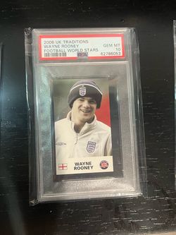 Wayne Rooney 2006 sticker slab psa 10