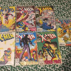 Lot Of 7 X-men 90s Comics 16.00
