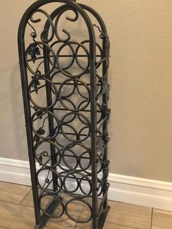 Rod Iron Wine Rack
