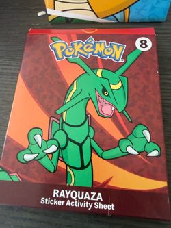 2024 McDonald's Pokemon Happy Meal Miradon Activity Cards Stickers Set