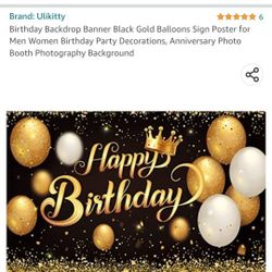 LARGE Birthday Banners $5 Each