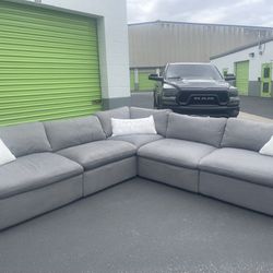 😮‍💨Gray Sectional Cloud Recliner Couch - Free Delivery 🚚