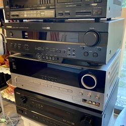 HARMON KARDON & YAMAHA 7.1 RECEIVERS+REMOTES… $60 to $80 EACH…