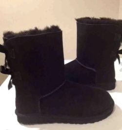 Black UGG Women's Bailey Bow II Boots