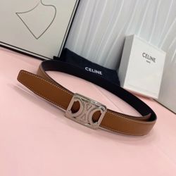 Celine Medium Reversible Framed Triomphe Belt