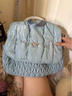 Blue backpack/ diaper bag