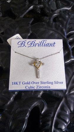 Cross and CZ Pendant