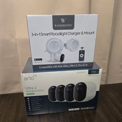 ARLO ULTRA 2 4K Video Wire Free Security System 4 pack 