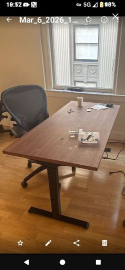 5x Matching Walnut Electric Sit Stand Desks 30x72 Commercial Grade Solid Heavy Duty Office Desks Delivery Possible