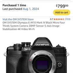 OM System Olympus E-M10 Mark IV Camera