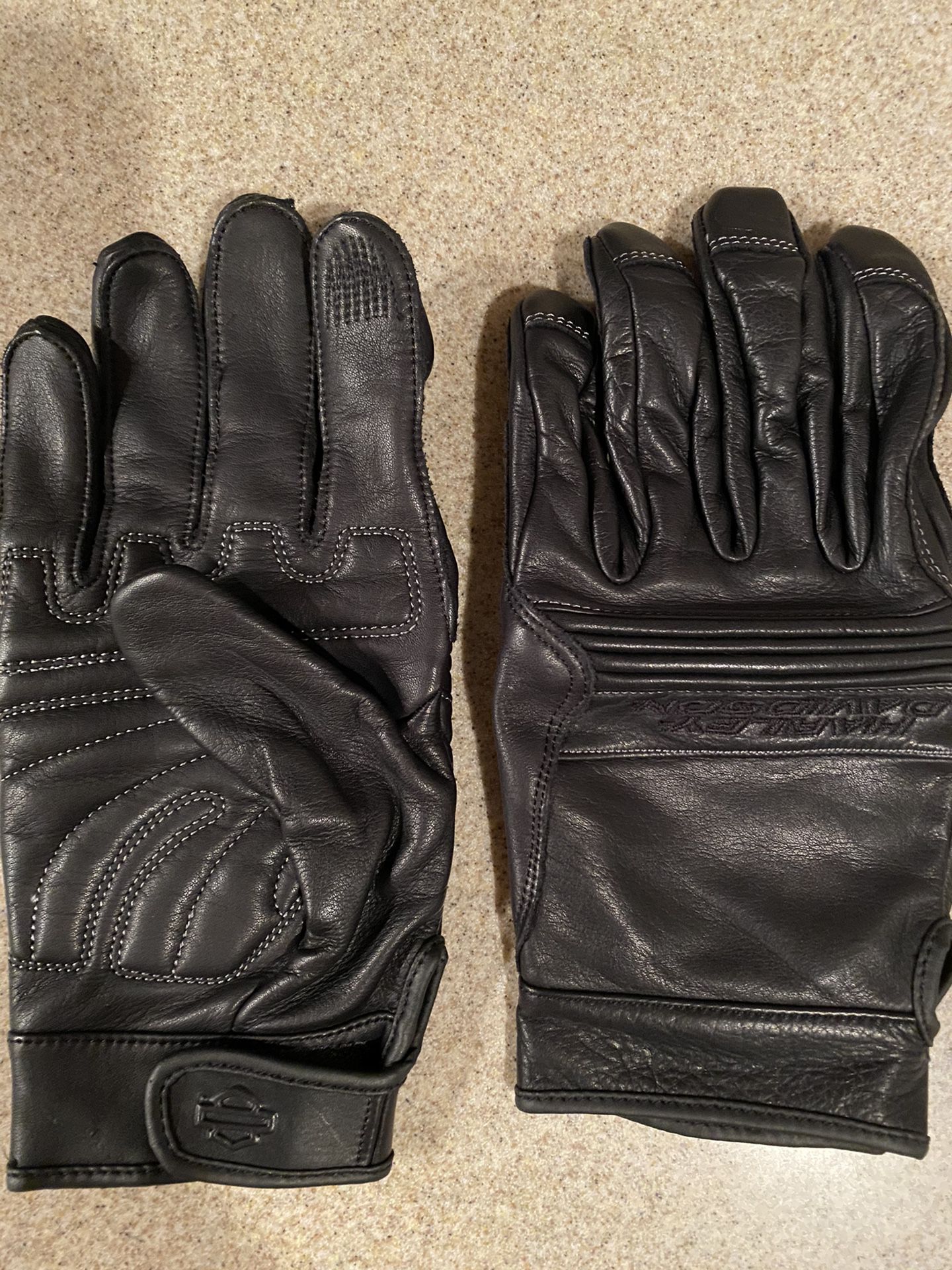 Harley Davison motorcycle leather gloves
