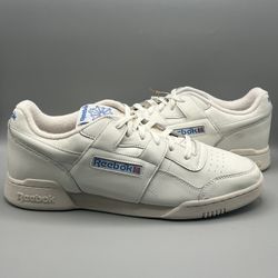Reebok Classic Workout Plus Vintage White UK Trainers - Men’s Size 14 (DV6435)