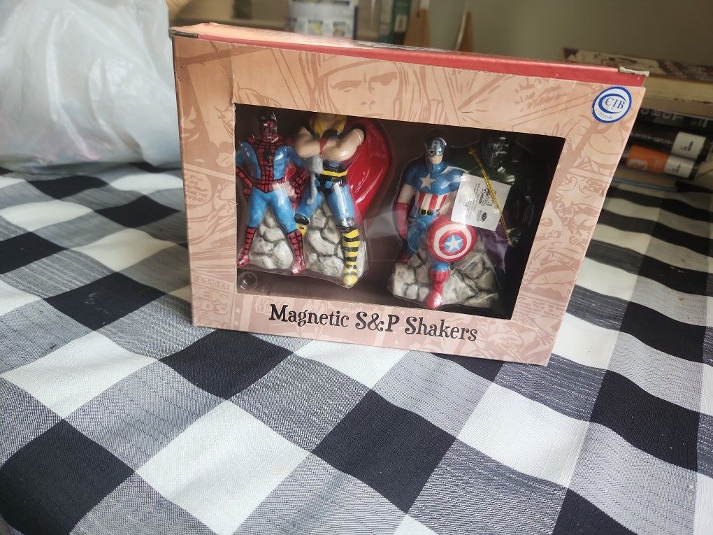 Superhero Salt & Pepper Shakers