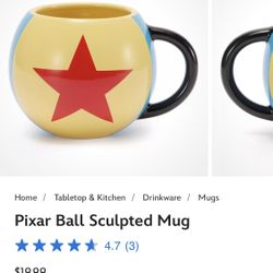 2 Pixar Ball Sculpted Mug