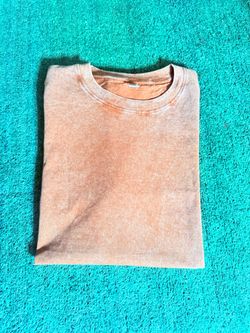 Vintage aged shirt hemp brown size 2XL fits like XL