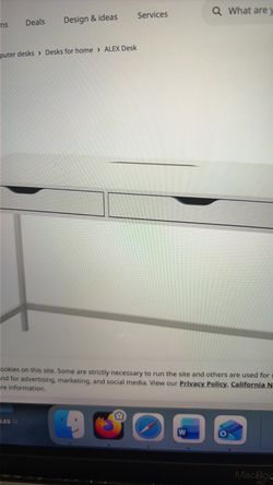IKEA alex desk white