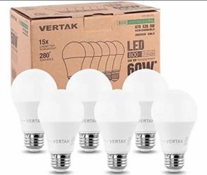 6 Pack LED Bulb Non-Dimmable(white )