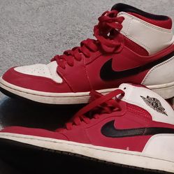 Size 8.5 Nike Air Jordan Retro High Top Red Black White OG