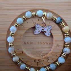 6mm Amazonite Bow Bracelet