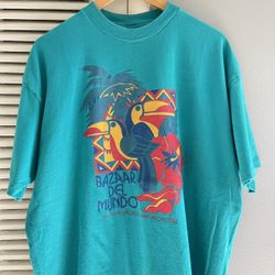 Vintage 90’s Old Town San Diego State Park ‘Bazaar Del Mundo’ Souvenir Destination T-shirt  