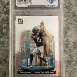 Send Offers Cash Or Trade! Rome Odunze Gem Mint 10 Rookie Downtown!