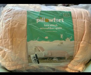 Box Stitch Microfiber Kids' Quilt - Pillowfort