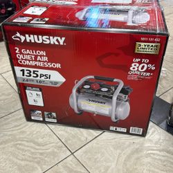 Husky 2 Gallon Quiet Air Compressor 