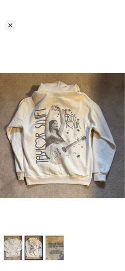 NWOT Taylor Swift Eras Tour Cream Hoodie Sweatshirt in Women’s Size Medium