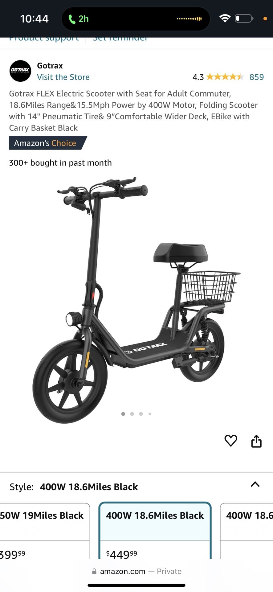 FLEX Electric Scooter with Seat for Adult