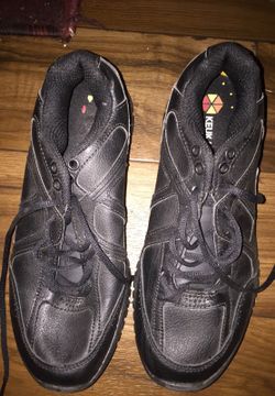 Black kitchen slip proof shoes