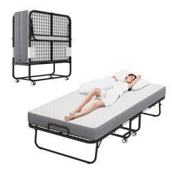 Twin Folding Bed With Mattress